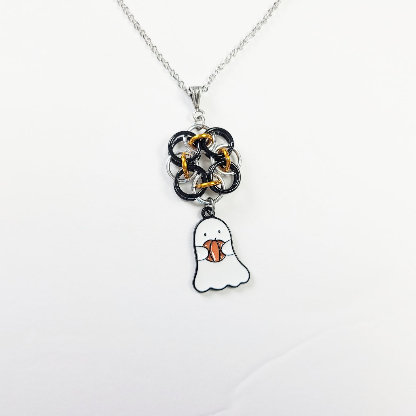 Ghost Halloween Fall Necklace