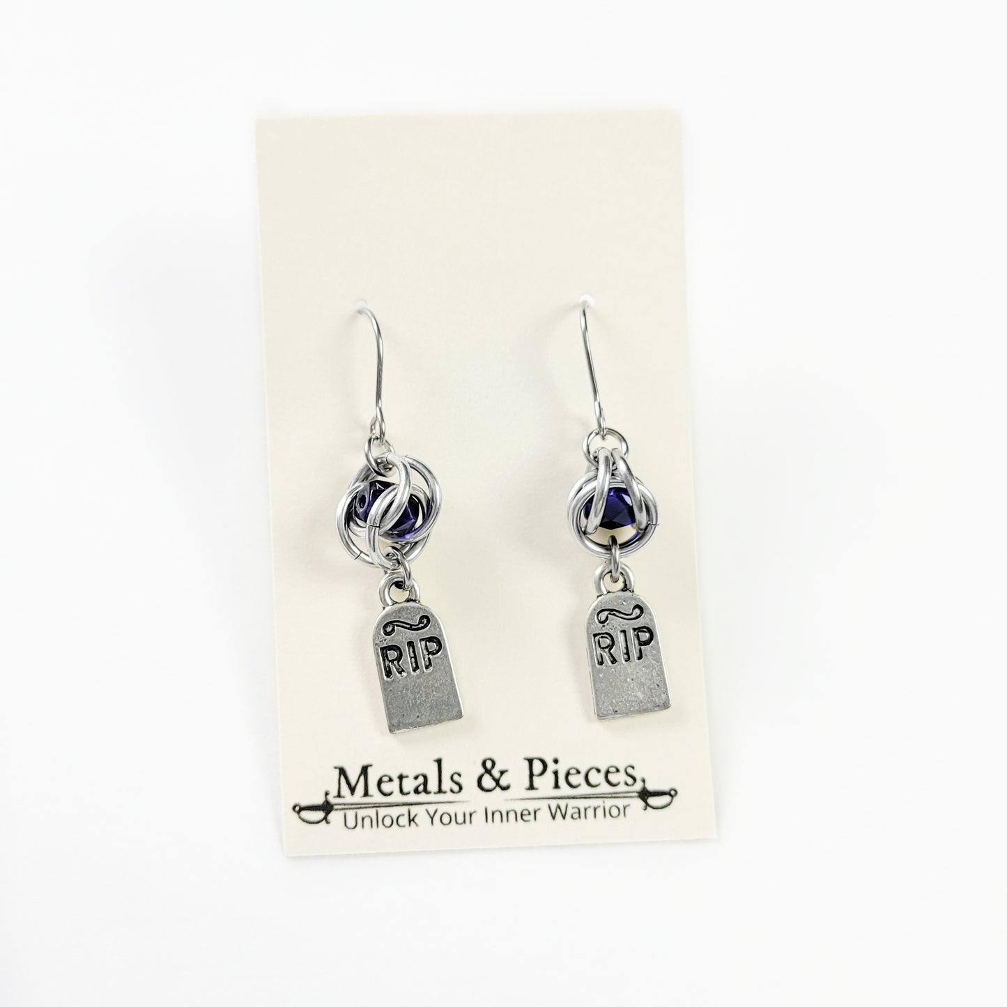 RIP Tombstone Earrings