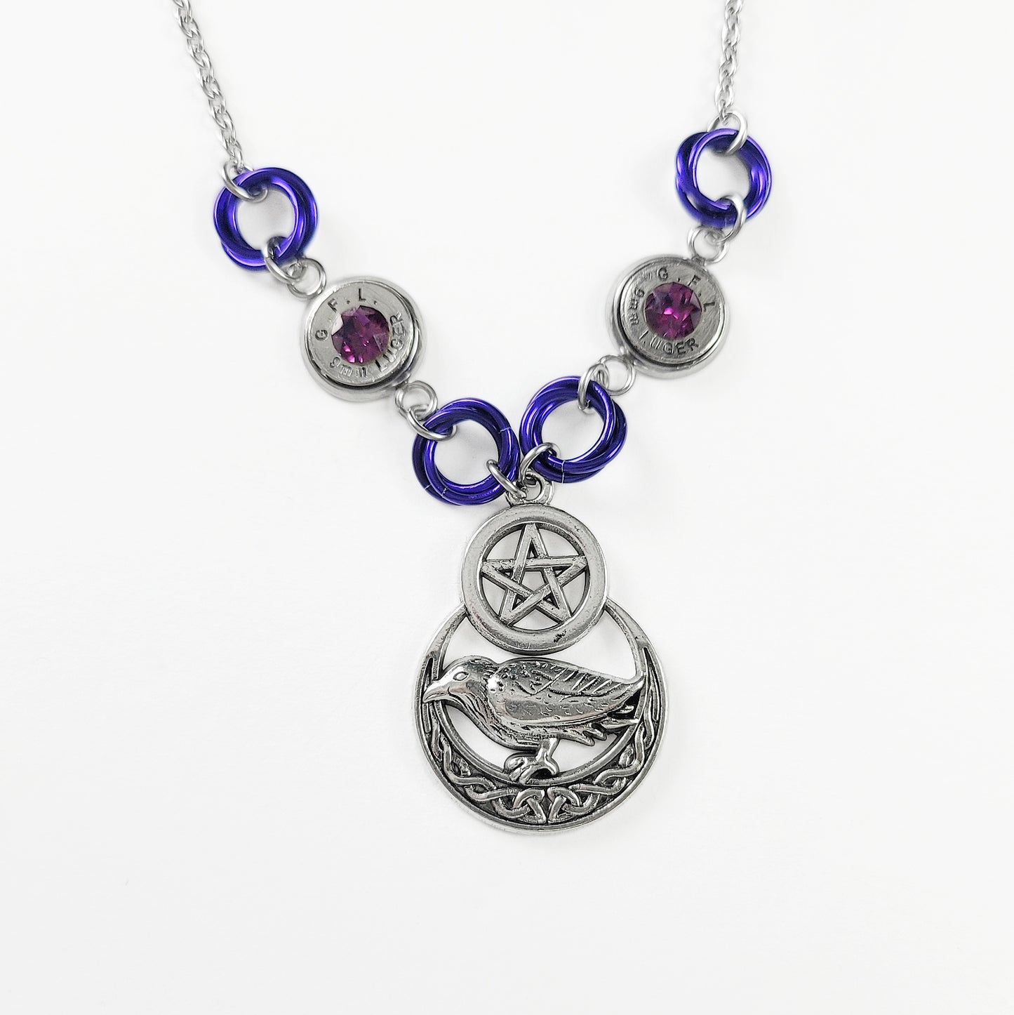 Spooky Style Raven Necklace