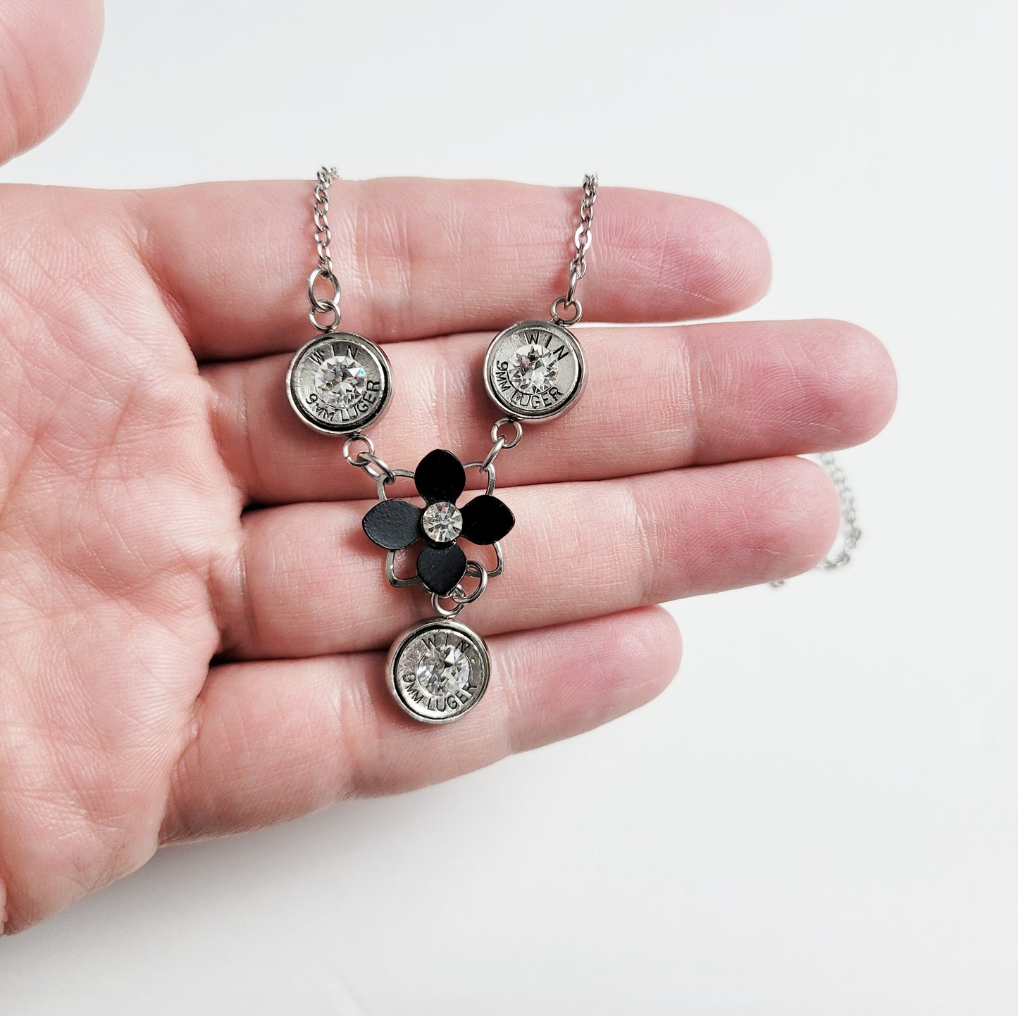 Black Daisy Necklace