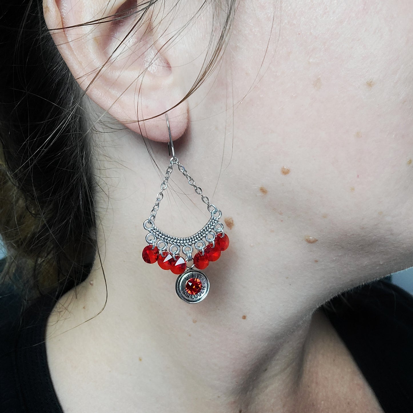 Ruby Shimmer Earrings