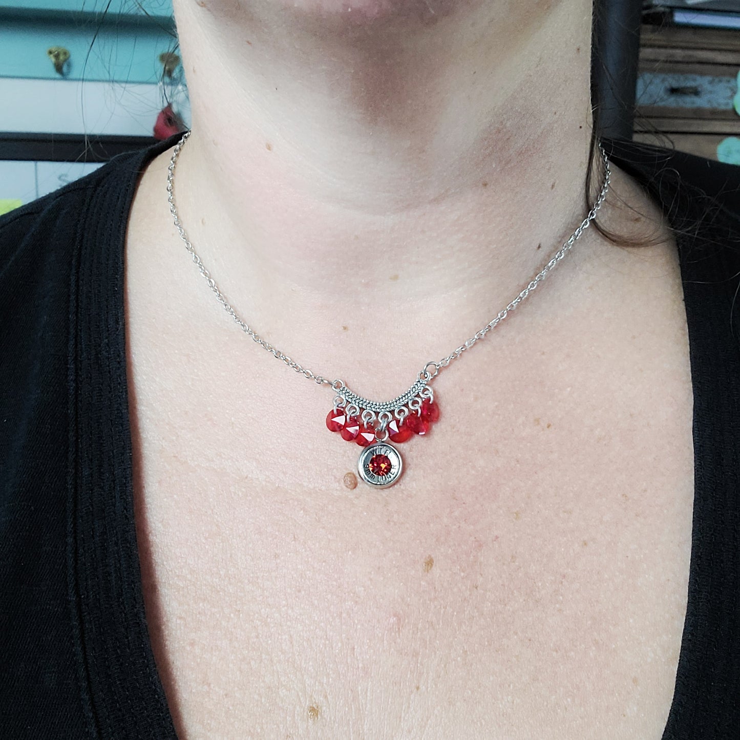 Ruby Shimmer Necklace