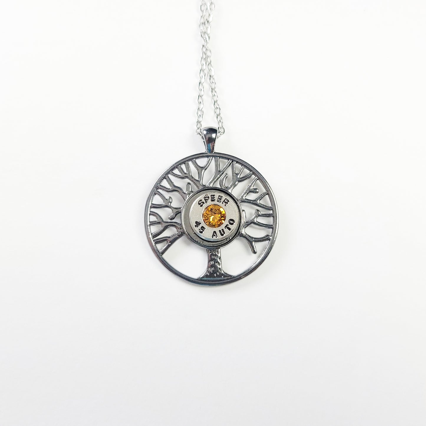 Haunted Tree of Life Bullet Necklace