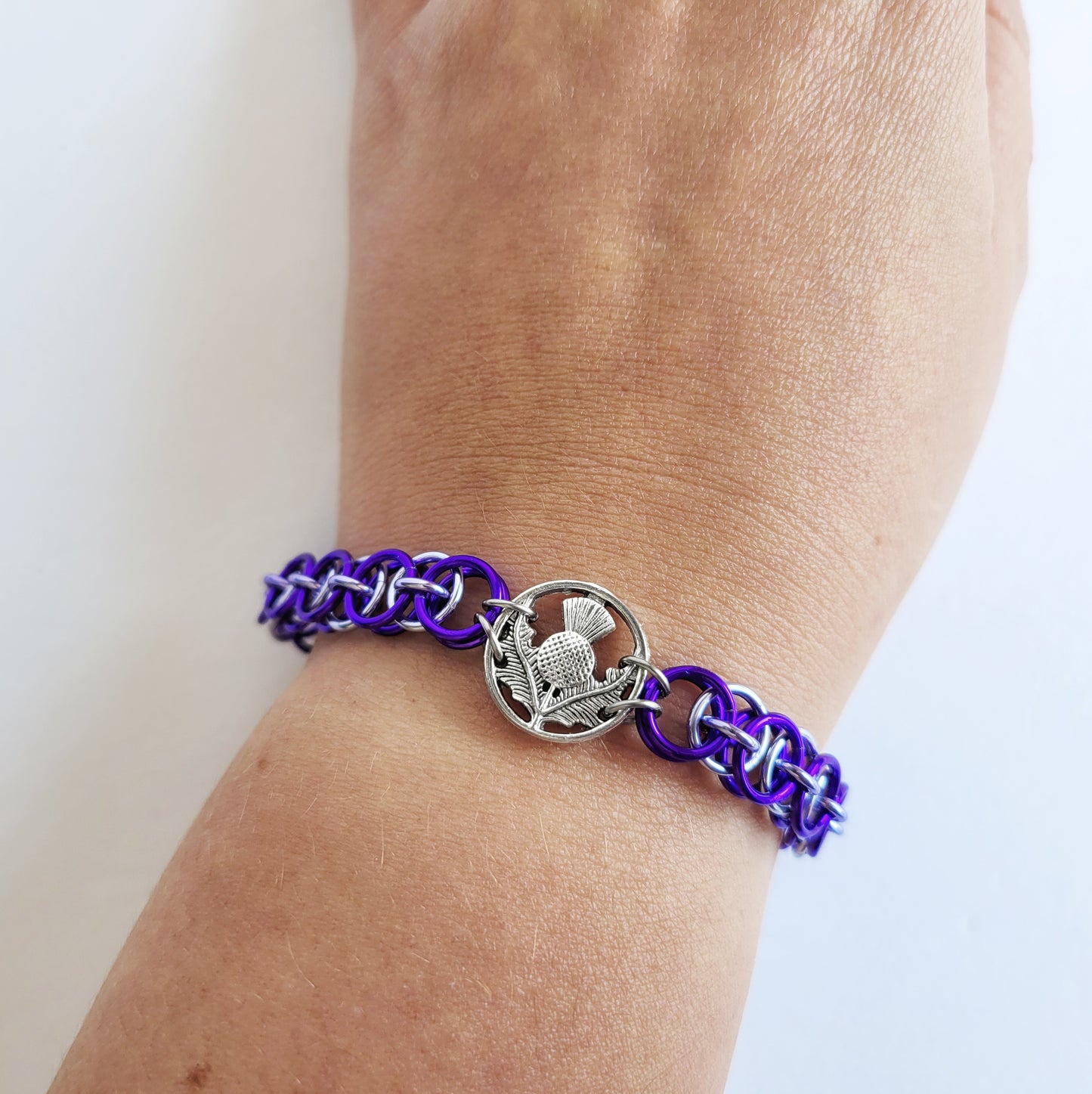 Thistle Chainmail Bracelet