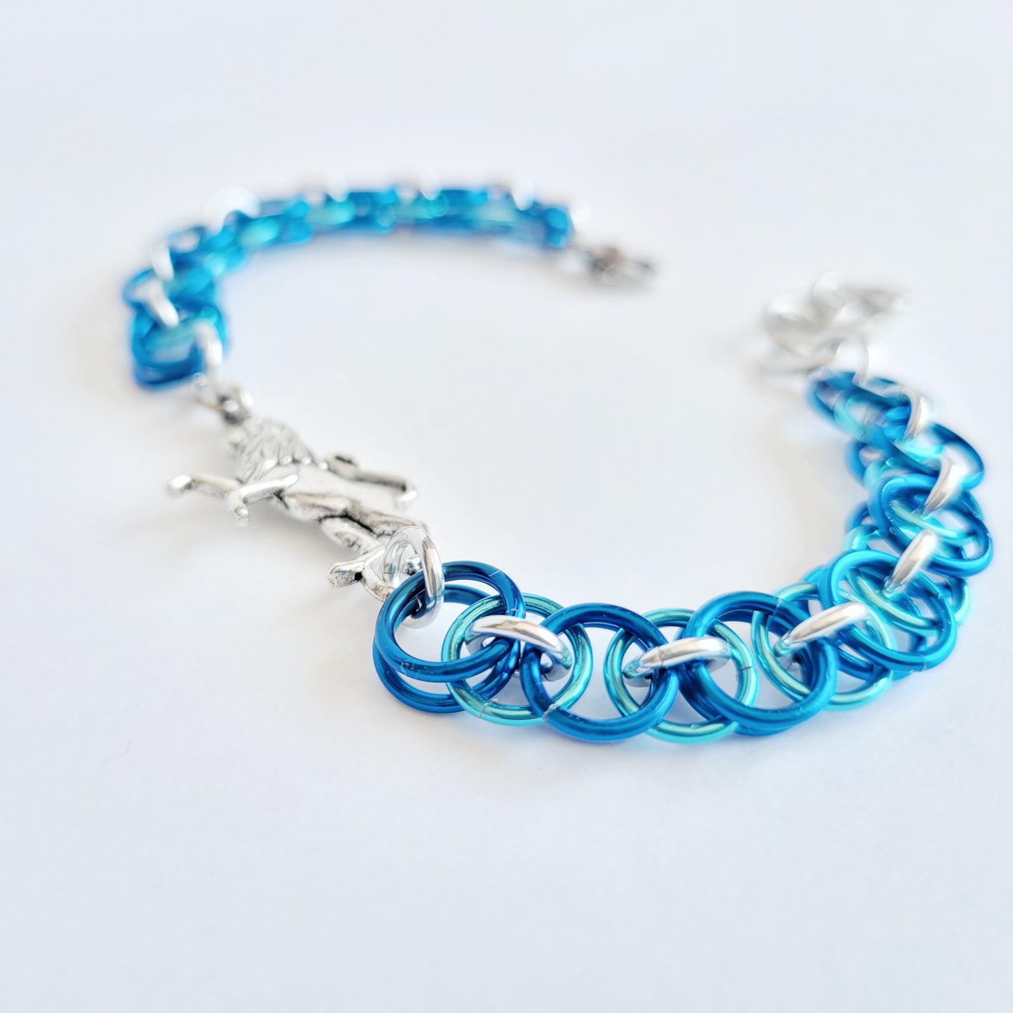 Lion Rampant Bracelet Chainmail