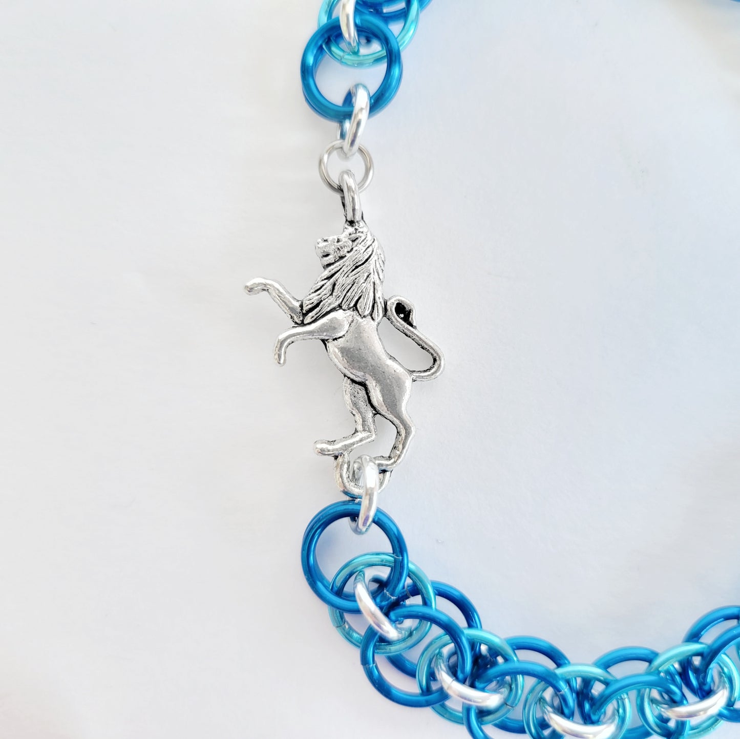 Lion Rampant Bracelet Chainmail