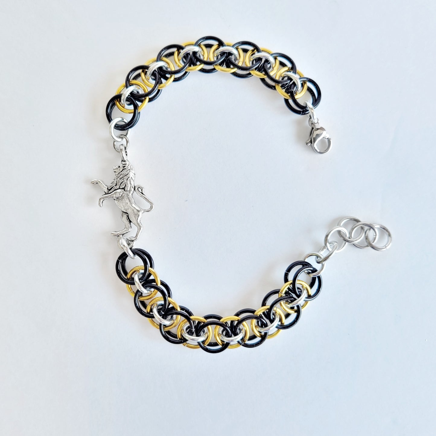 Lion Rampant Bracelet Chainmail