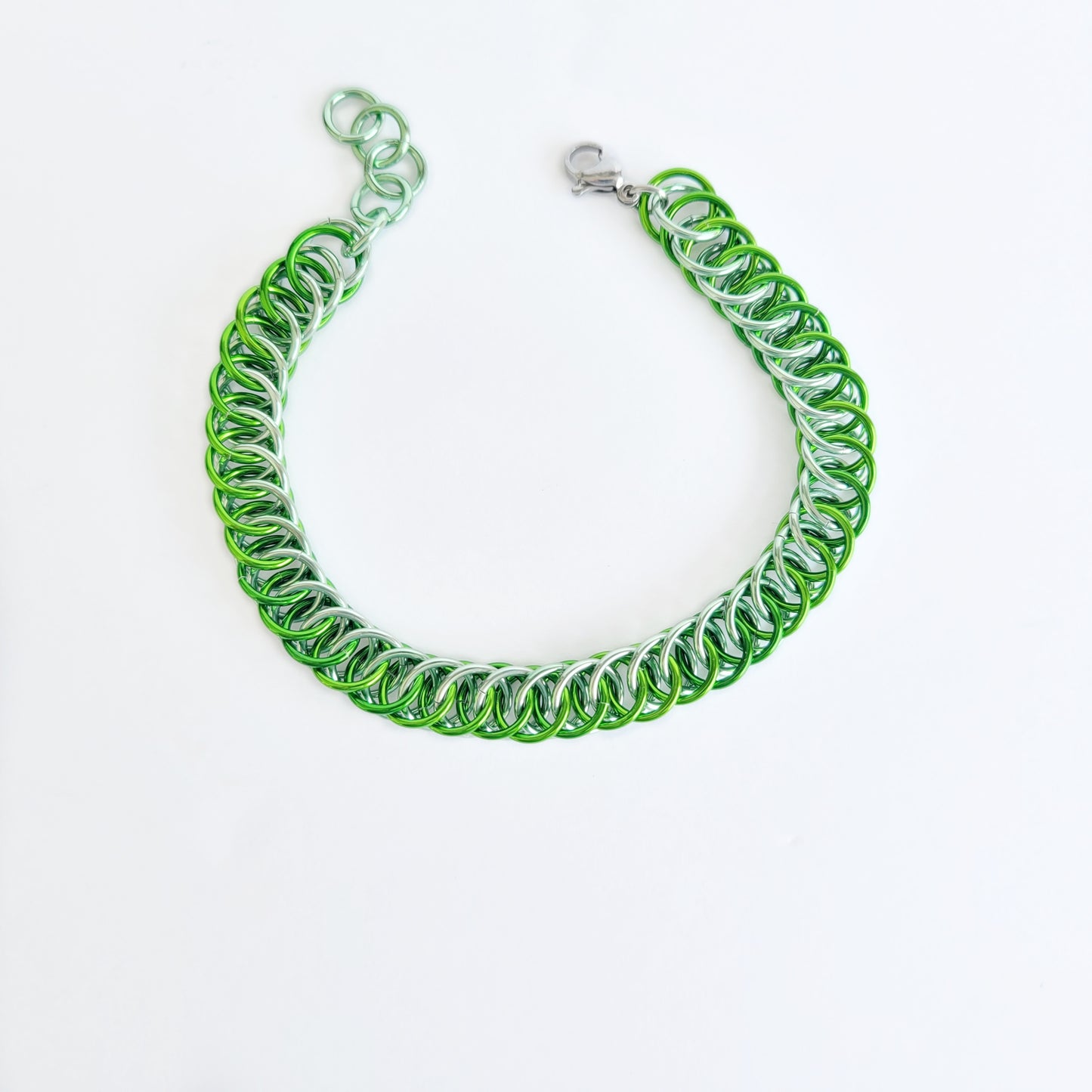 Neon Green Chainmail Bracelet