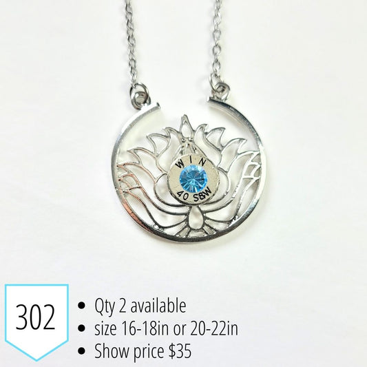 Grand Lotus Flower Bullet Necklace