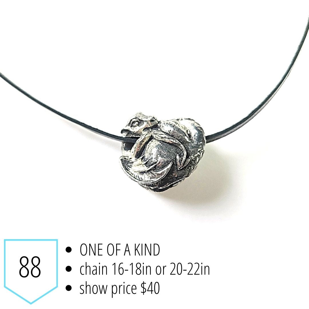 Sleeping Baby Dragon Necklace
