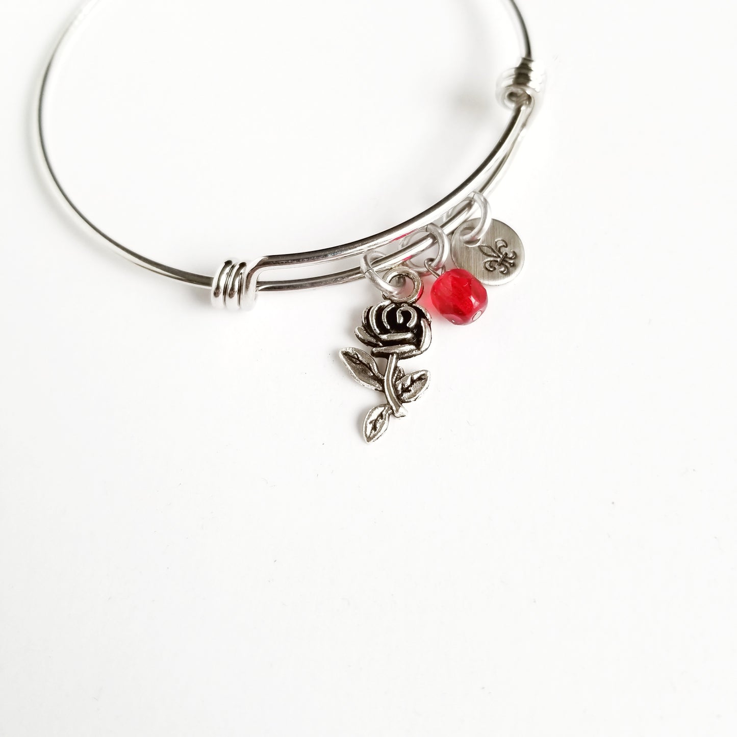 Rose Bangle Bracelet