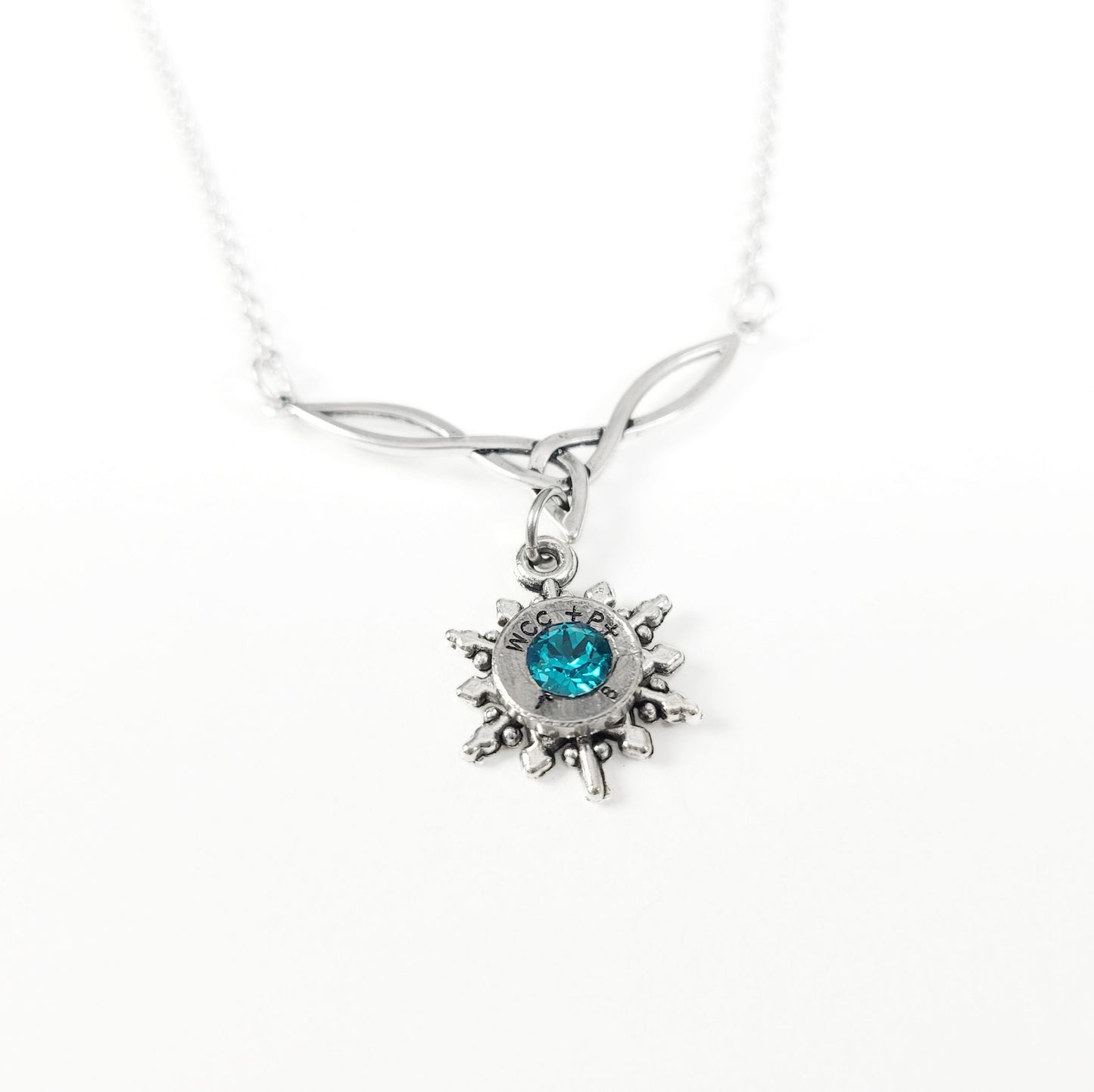 Celtic Snowflake Bullet Necklace