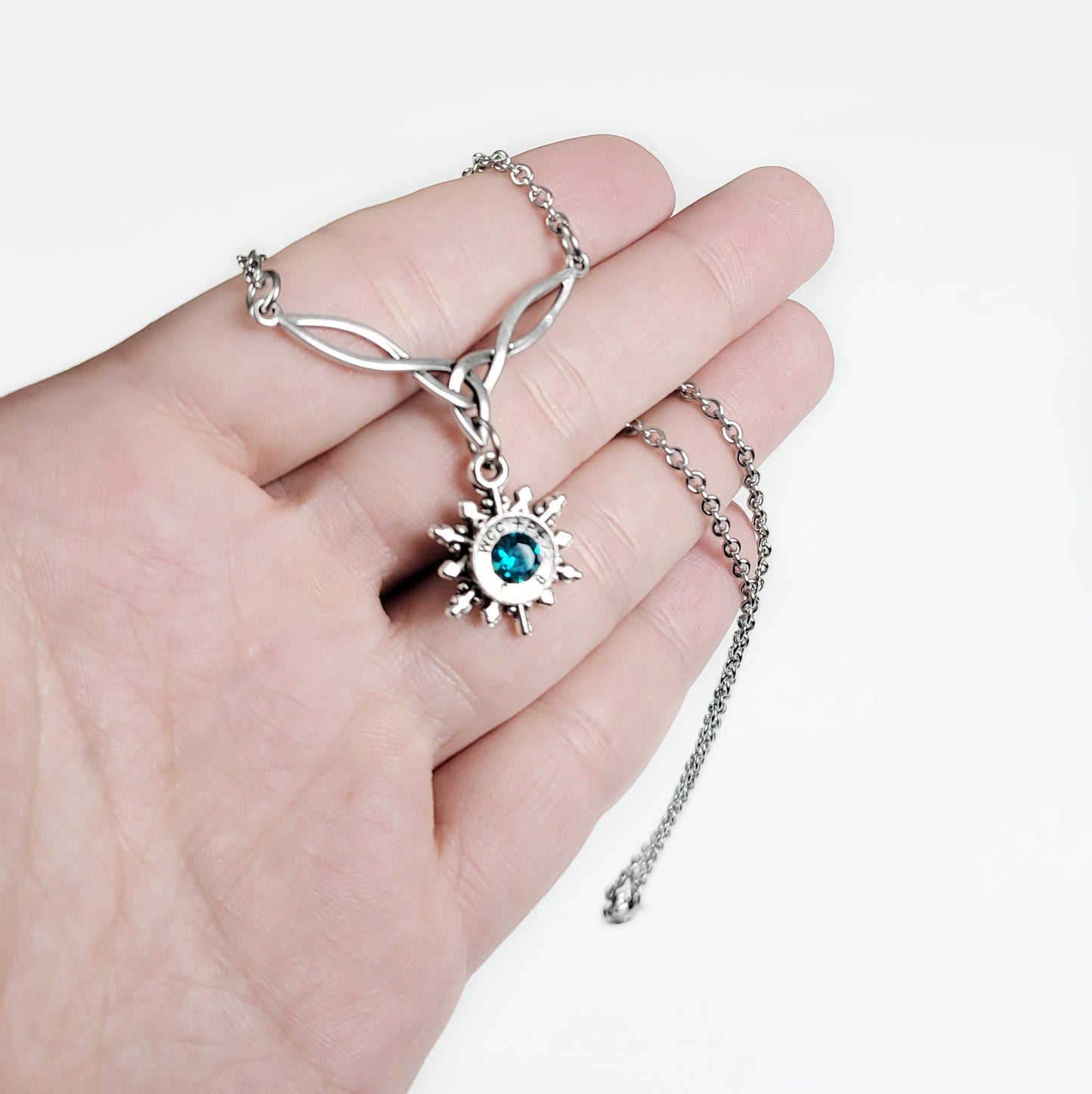 Celtic Snowflake Bullet Necklace