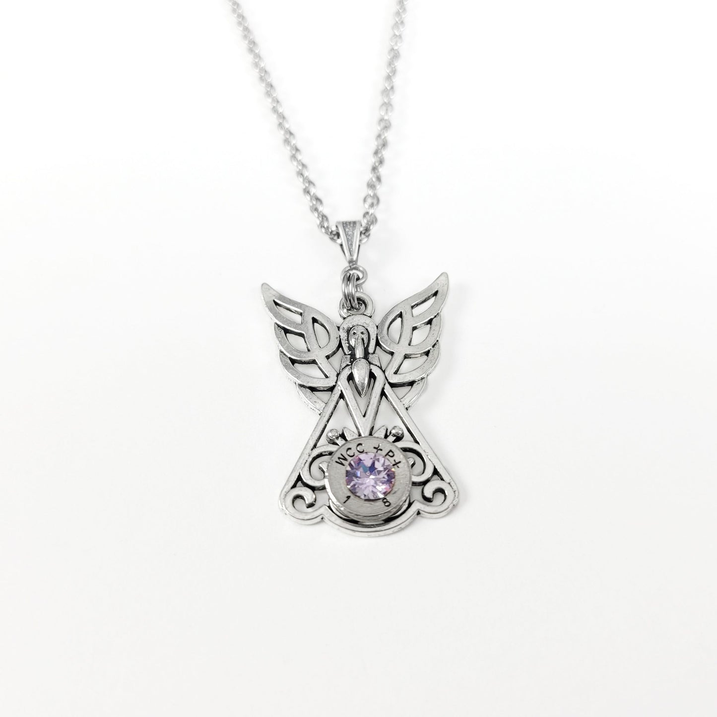 Celtic Angel Bullet Necklace
