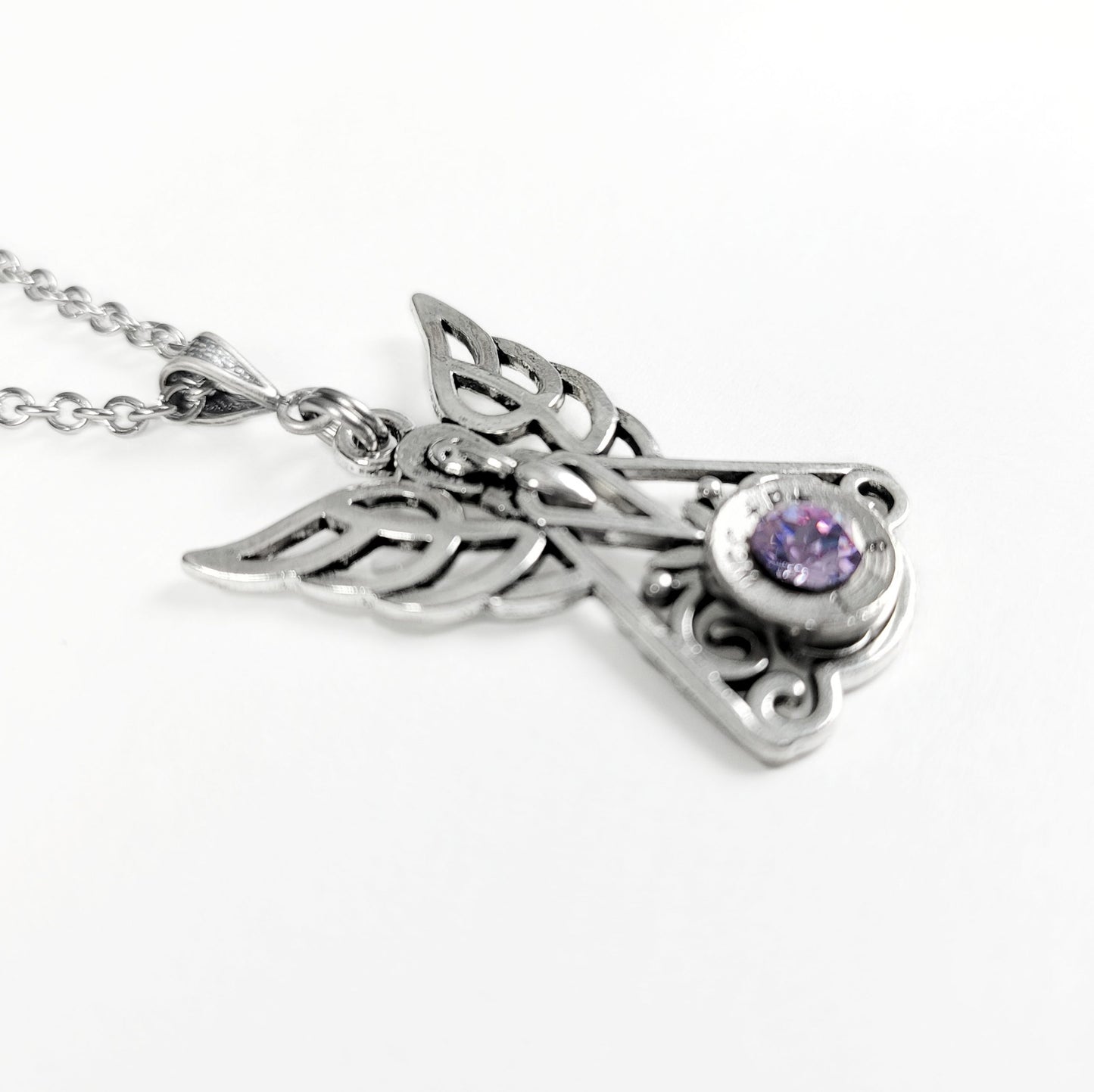 Celtic Angel Bullet Necklace