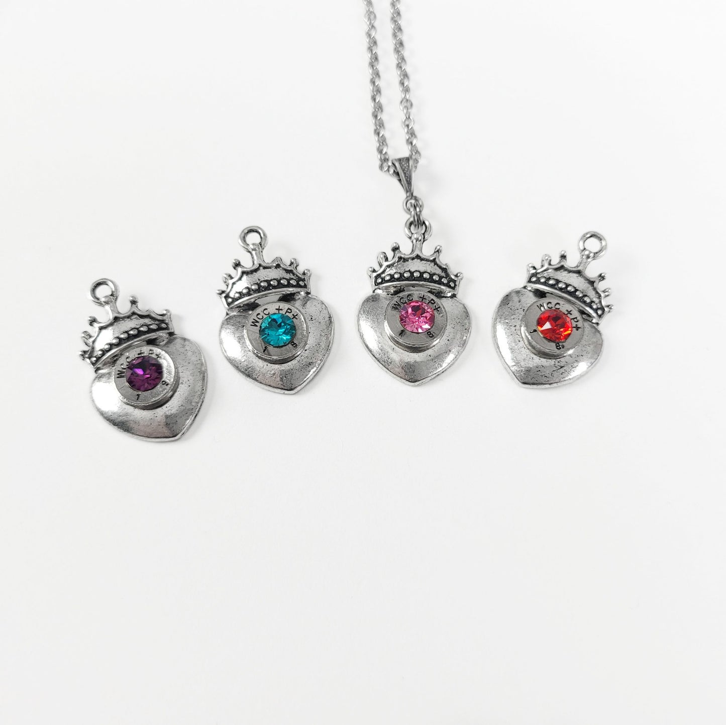 Celtic Heart Bullet Necklace