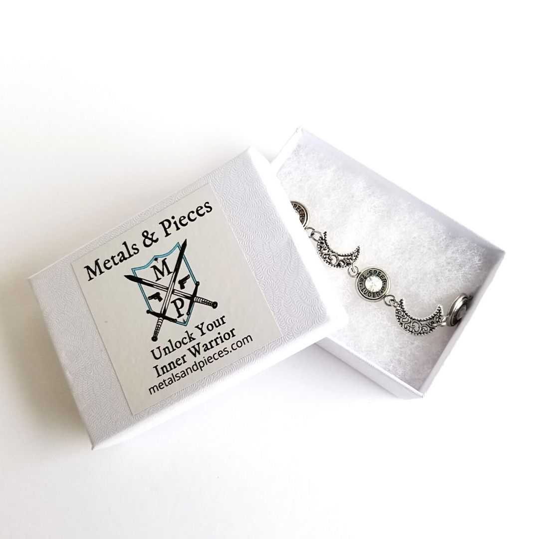 Crescent Moon Bullet Bracelet