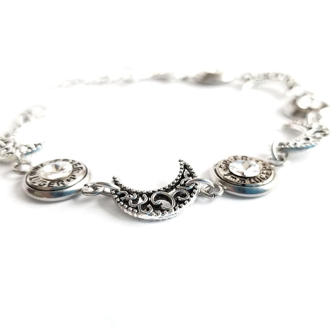 Crescent Moon Bullet Bracelet