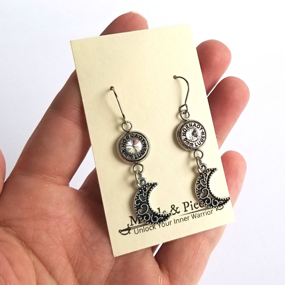 Bullet Moon Earrings