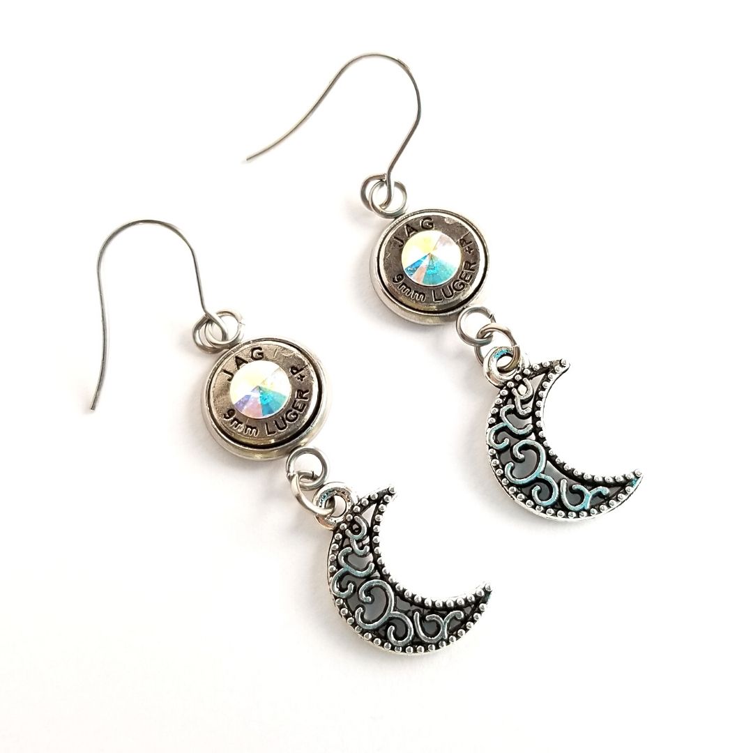 Bullet Moon Earrings