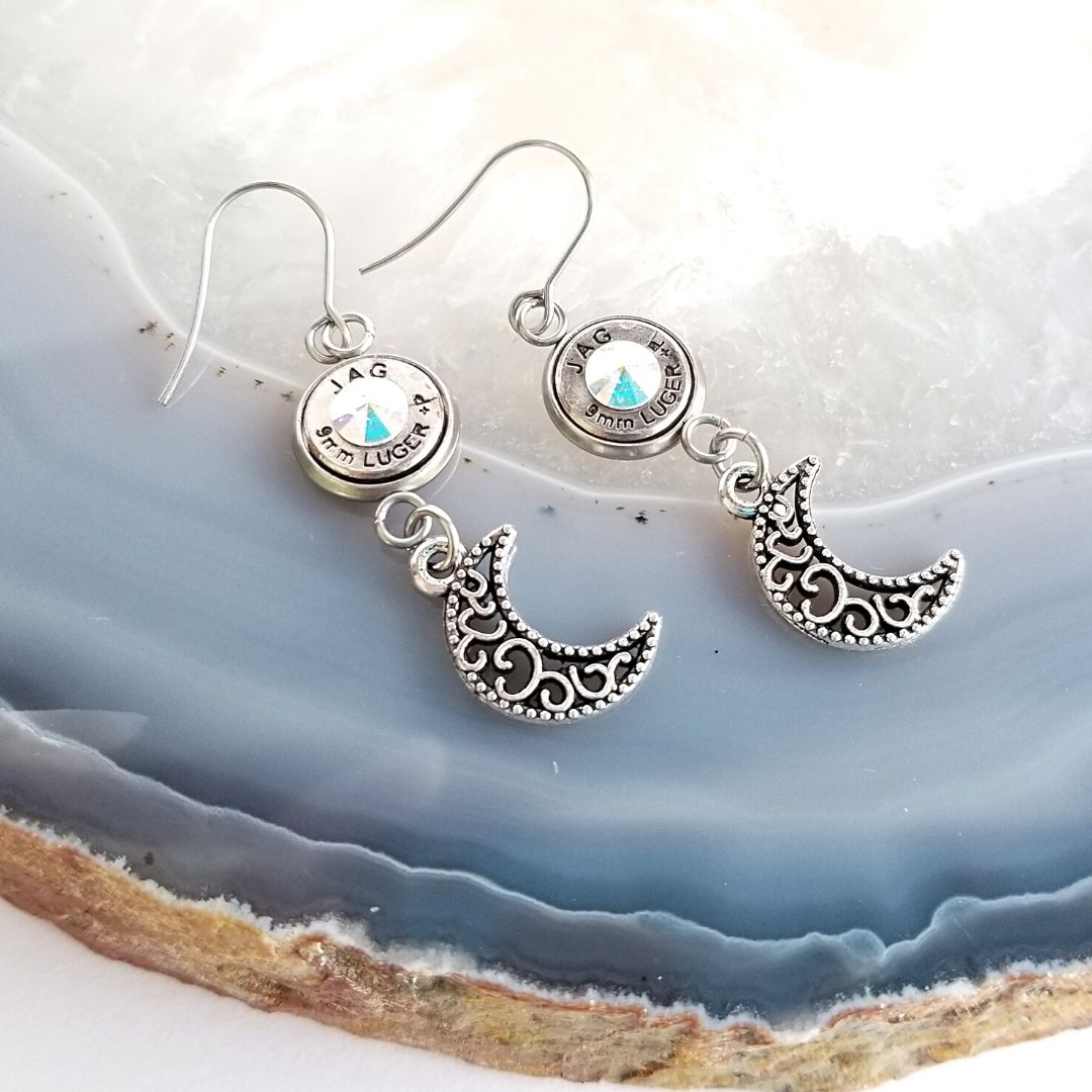 Bullet Moon Earrings