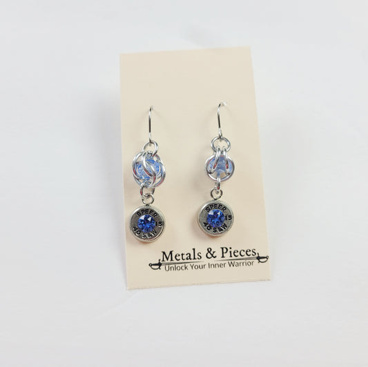 Sapphire Bullet Earrings