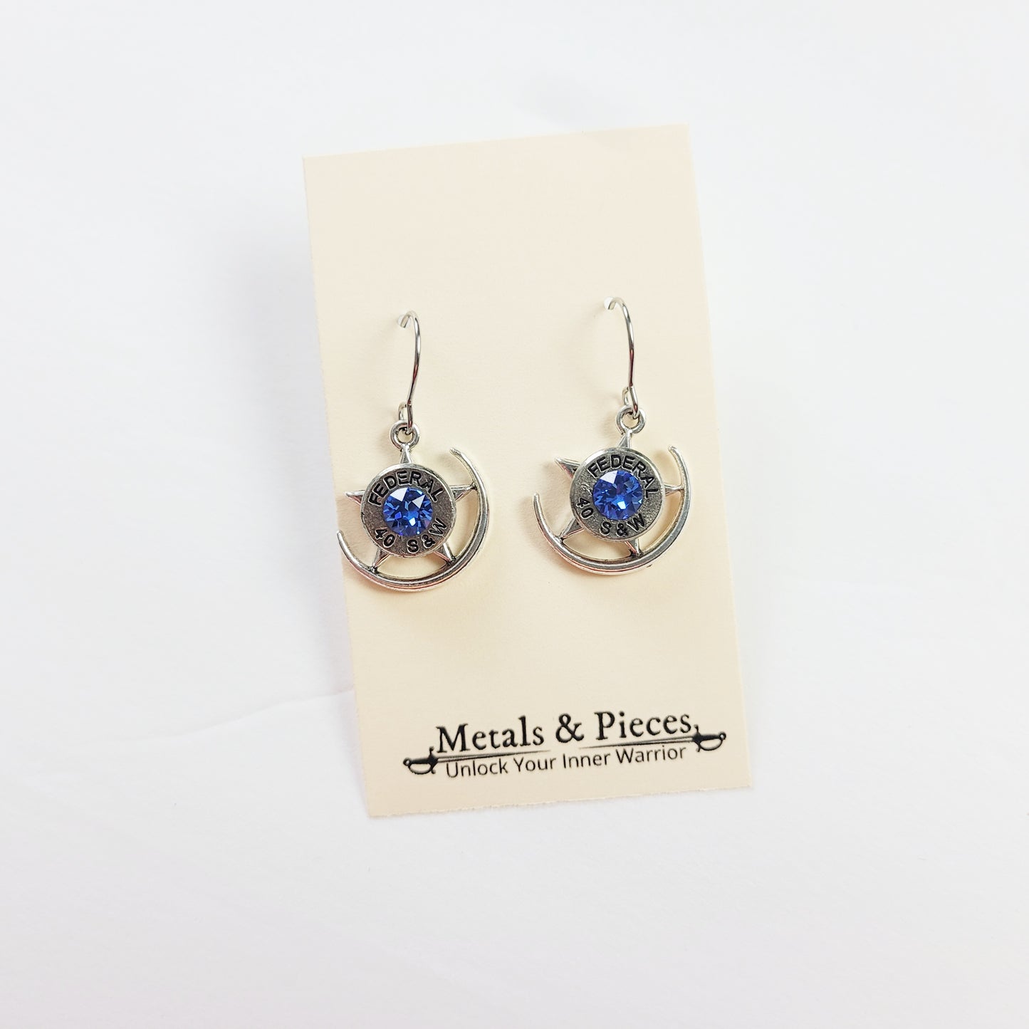 Moon & Star Bullet Earrings