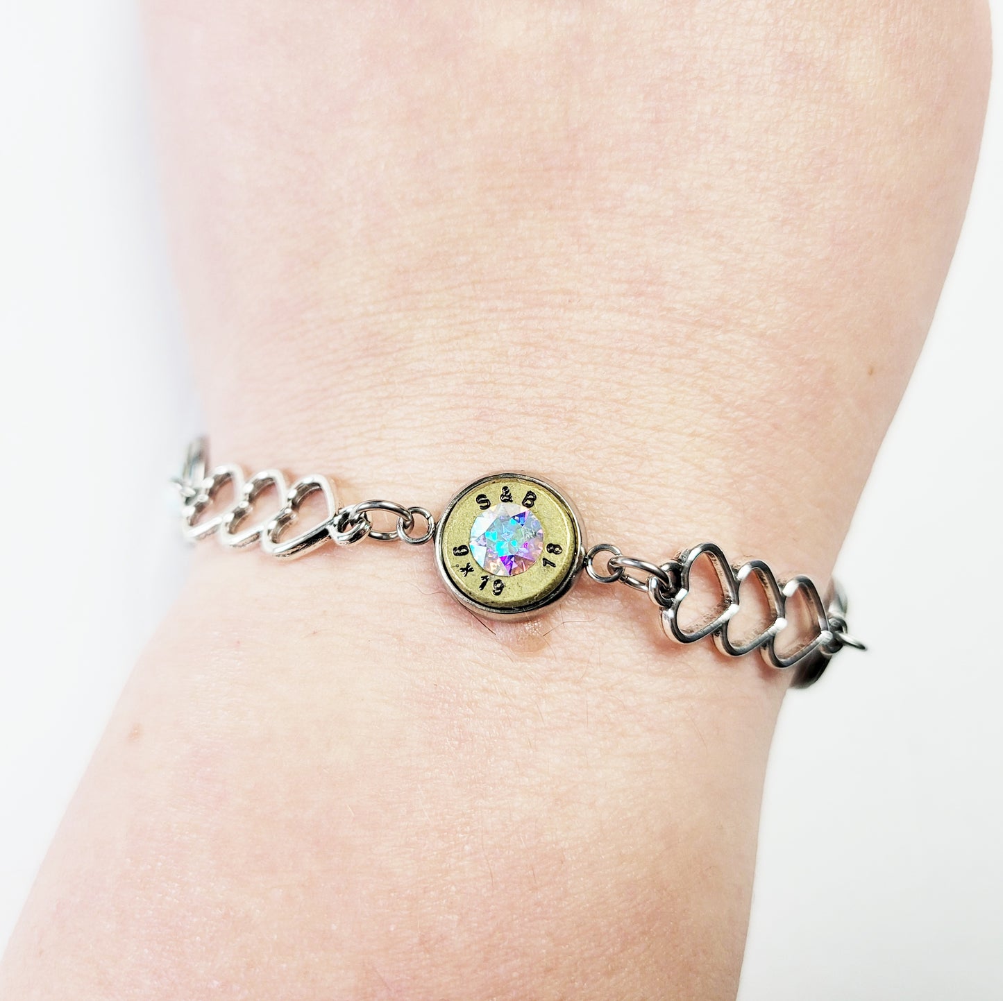 Open Heart Bullet Bracelet