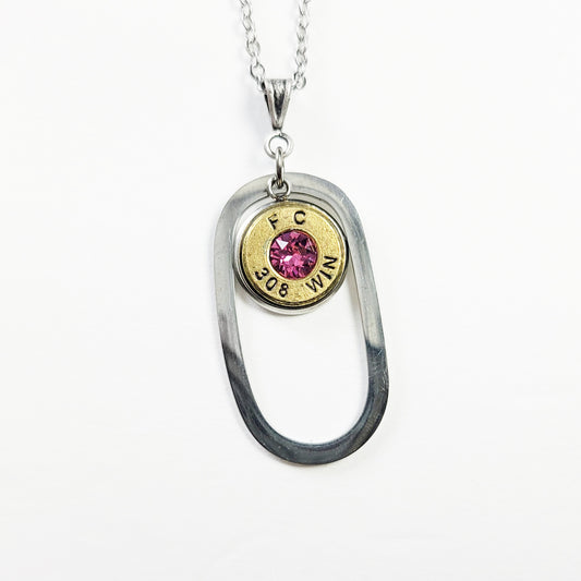 Open Loop Bullet Necklace