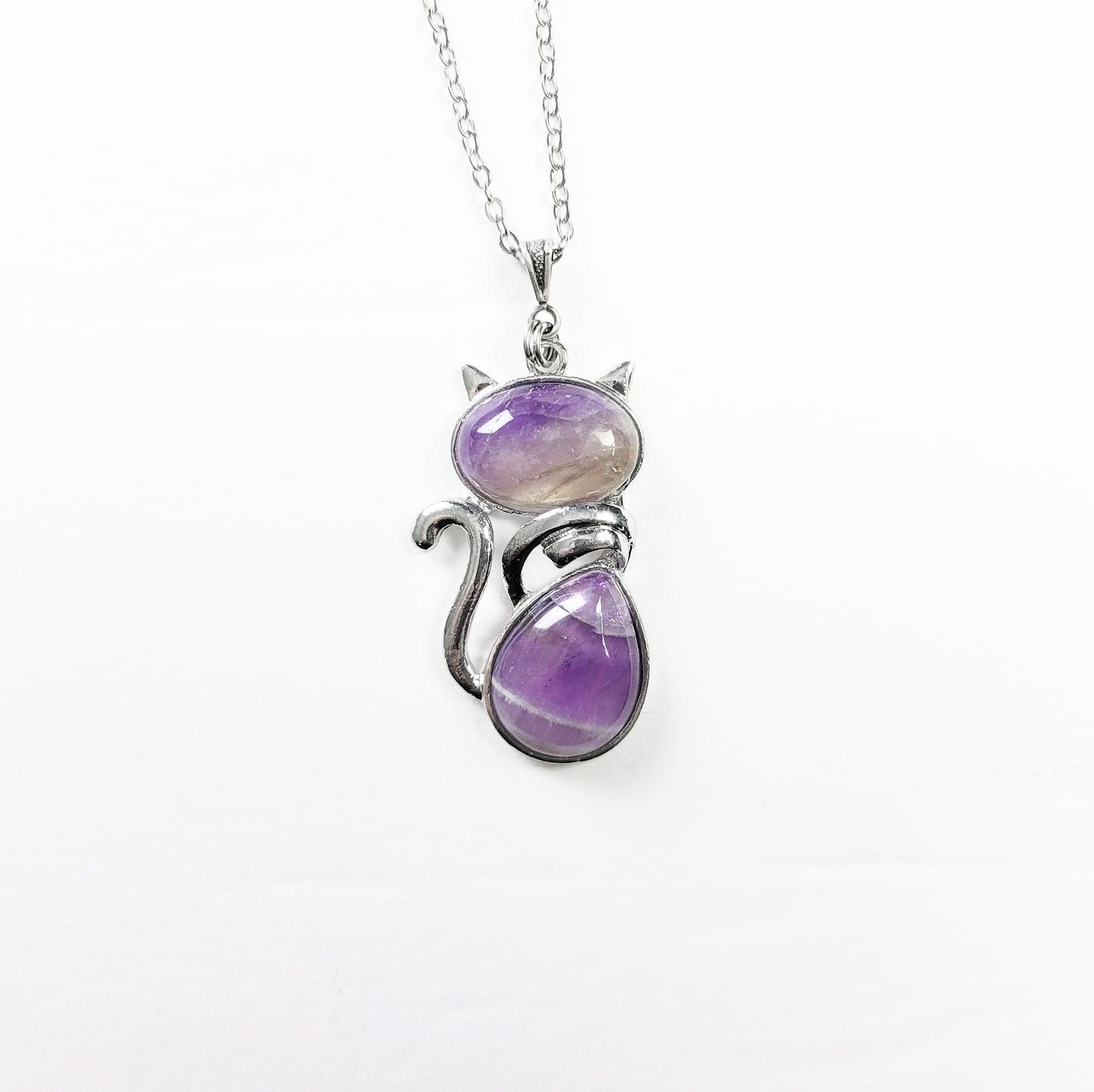 Amethyst Cat Necklace