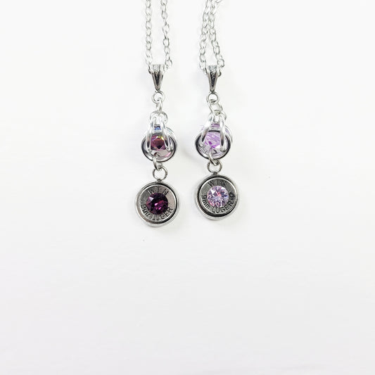 Amethyst Drop Necklace