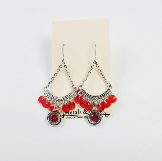 Ruby Shimmer Earrings