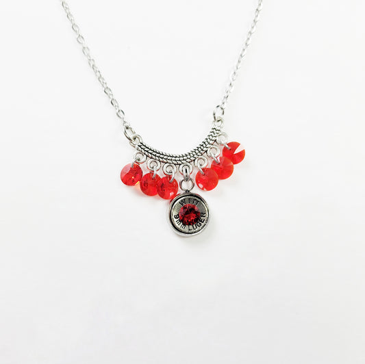 Ruby Shimmer Necklace