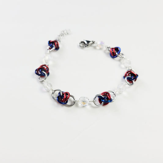 Patriotic Chainmail Bracelet