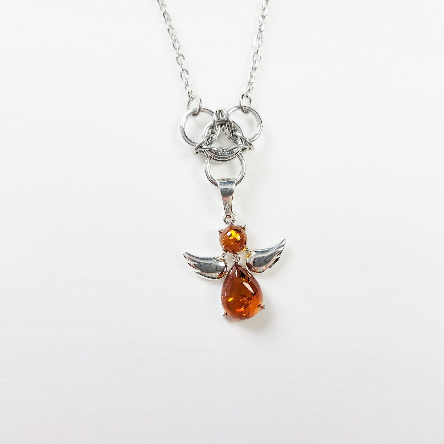 Amber Angel Necklace