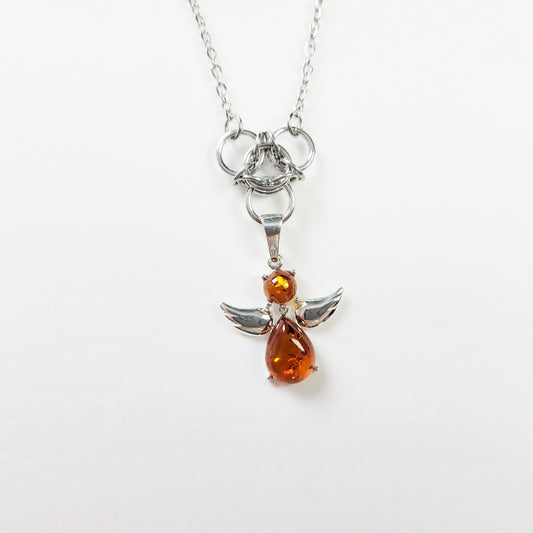 Amber Angel Necklace