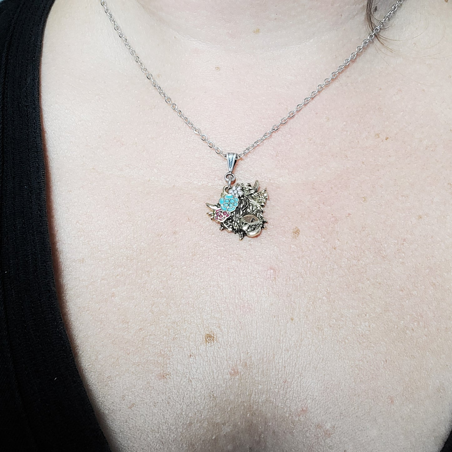Summer Highland Cow Necklace
