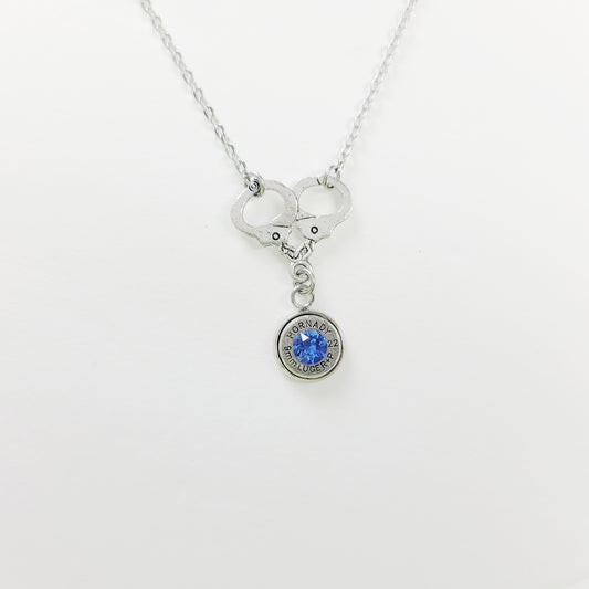 Police Handcuff Bullet Necklace