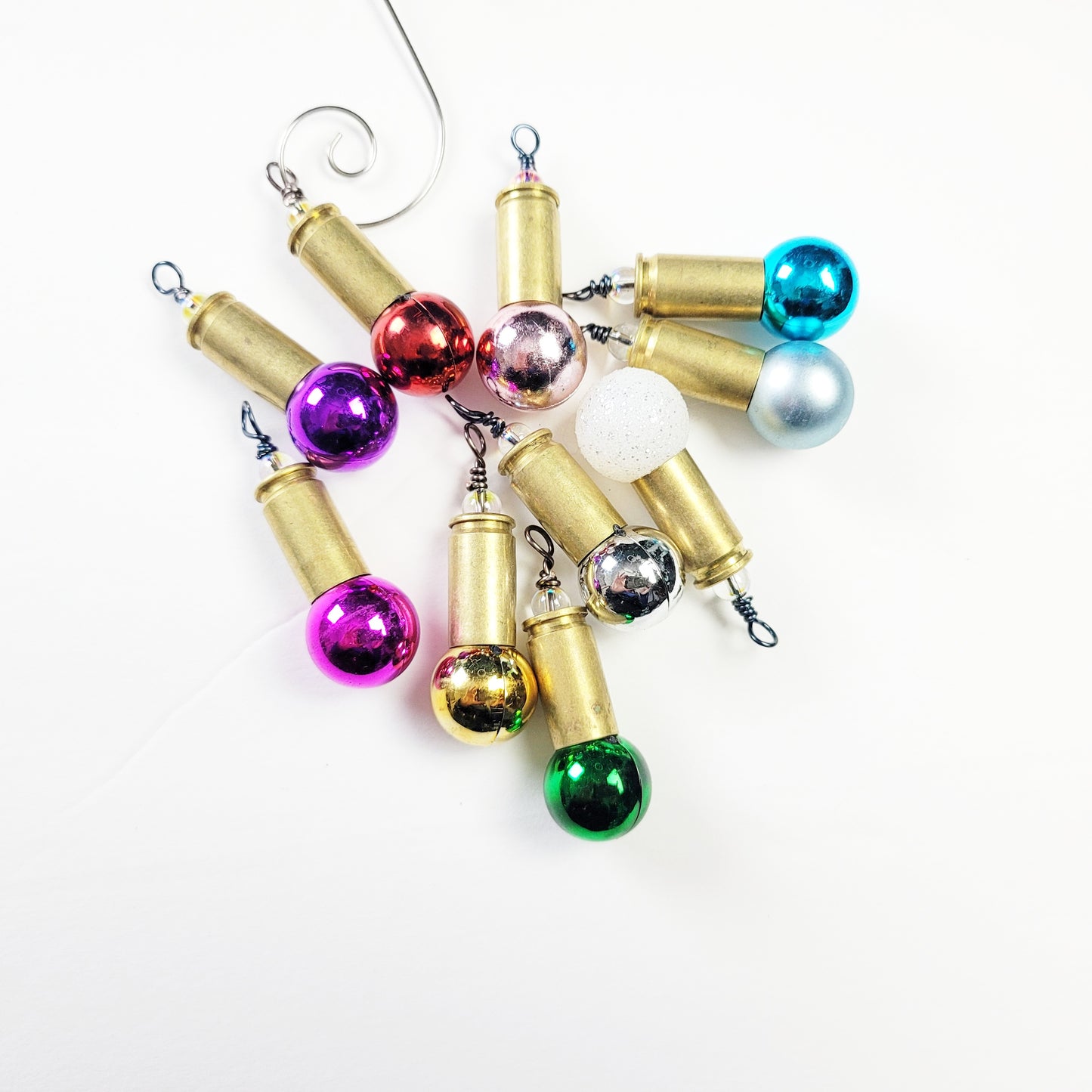 Bullet Christmas Ornament made from real brass casing