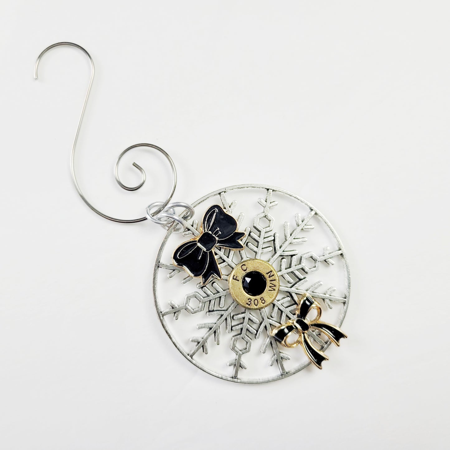 Glam Christmas ornament for gun lovers