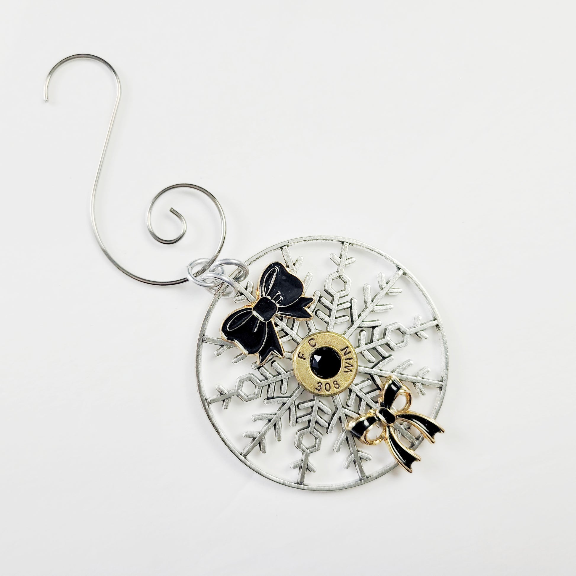 Glam Christmas ornament for gun lovers