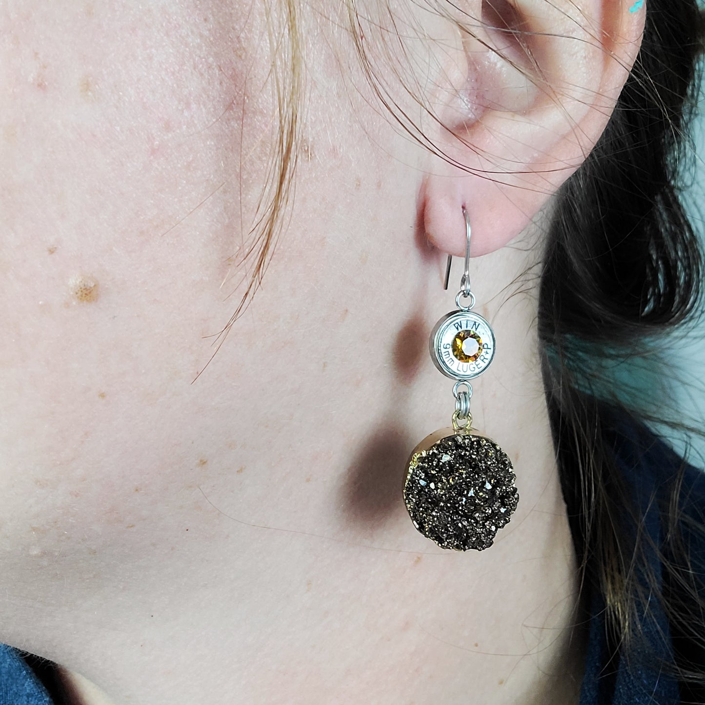 Druzy Bullet Earrings