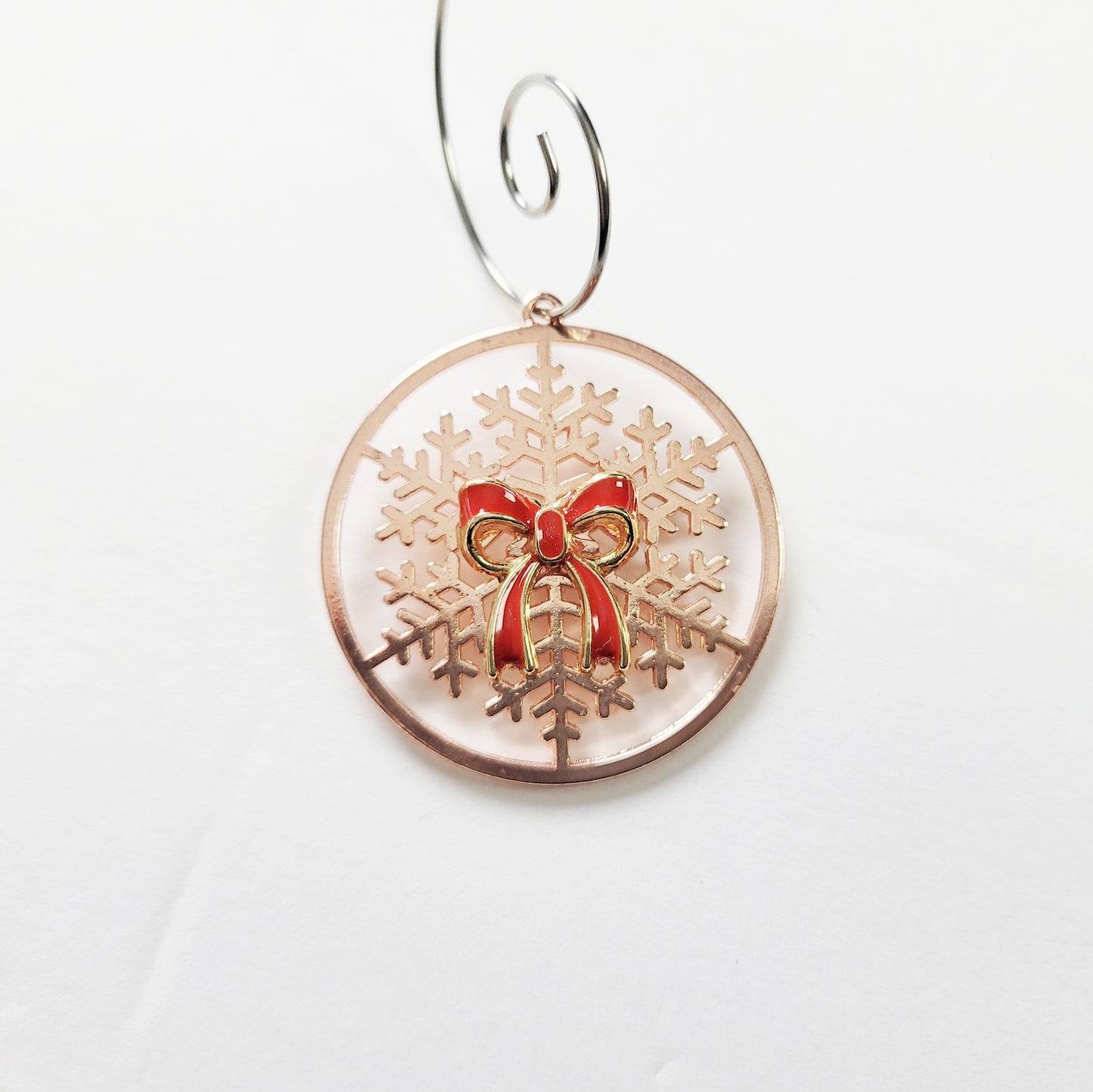 Southern glam holiday ornament with bold colors