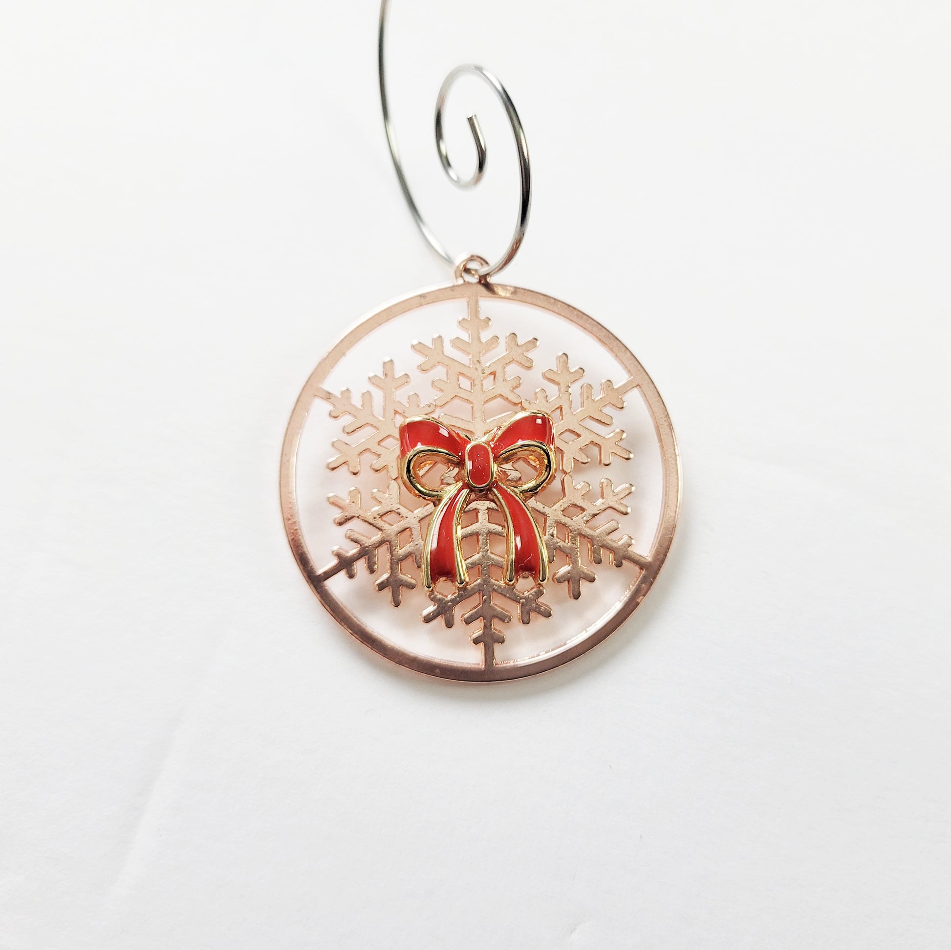 Southern glam holiday ornament with bold colors