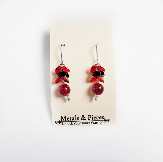 Garnet Stack Earrings