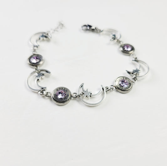 Amethyst Celestial Bullet Bracelet