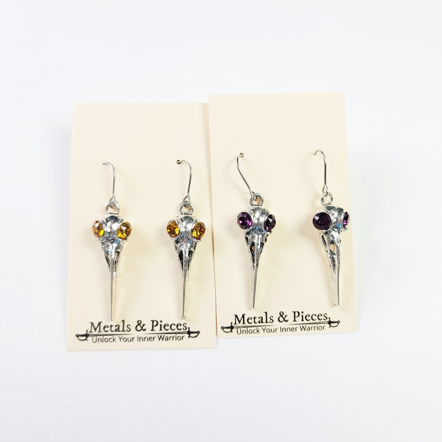 Dr Bird Skull Earrings