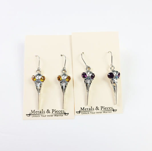 Dr Bird Skull Earrings