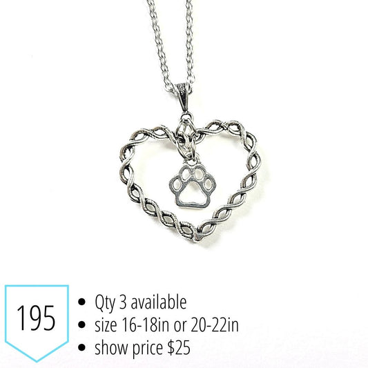 Celtic Pet Heart Necklace