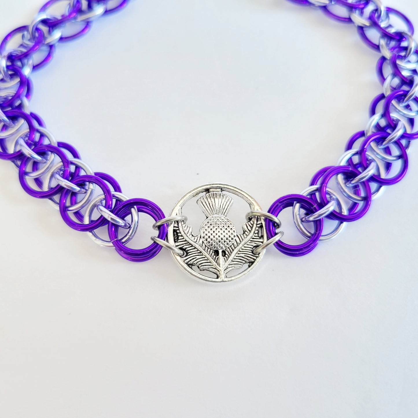 Thistle Chainmail Bracelet